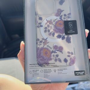 Coach Purple Floral Protective Case for iPhone 2021 6.1" Pro